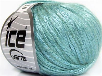 Lot of 8 Skeins Ice Yarns ROCK STAR (19% Merino Wool) Yarn Mint Green