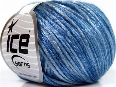 8x50gr. ROCKABILLY COLOR  Mavi Tonları Yazlık İplikler, Batik Desenli, Worsted