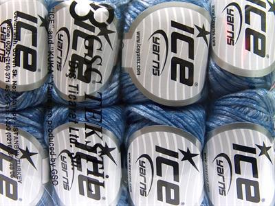 8x50gr. ROCKABILLY COLOR  Mavi Tonları Yazlık İplikler, Batik Desenli, Worsted