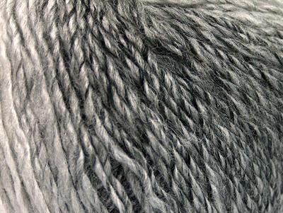 8x50gr. ROSETO Yün, Akrilik Gri Tonları Kışlık, Yün, Batik Desenli