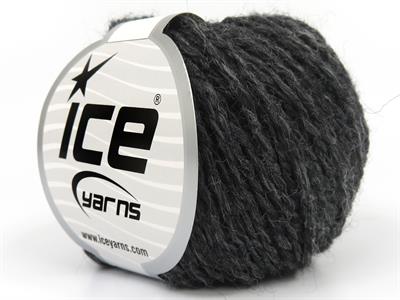 Lot of 8 Skeins Ice Yarns ROYAL WOOL (80% Wool) Yarn Anthracite Black
