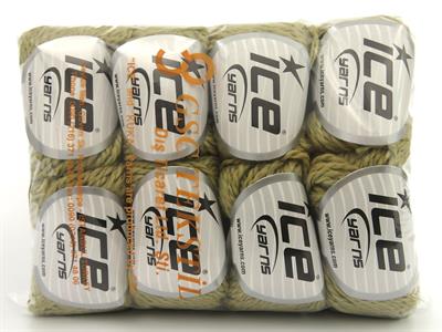 Lot of 8 Skeins Ice Yarns ROYAL WOOL (80% Wool) Hand Knitting Yarn Camel
