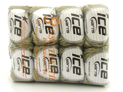 Lot of 8 Skeins Ice Yarns ROYAL WOOL (80% Wool) Yarn Light Green Beige