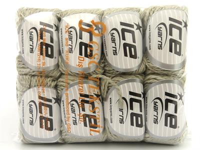 Lot of 8 Skeins Ice Yarns ROYAL WOOL (80% Wool) Hand Knitting Yarn Stone Grey