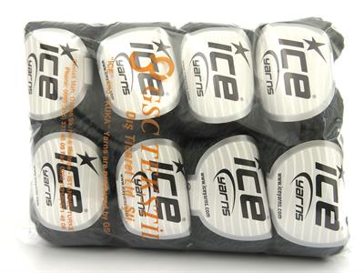 Lot of 8 Skeins Ice Yarns ROYAL WOOL (80% Wool) Yarn Anthracite Black Turquoise