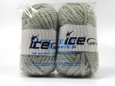 2x200gr. SAGECREST Yün, Akrilik Açık Gri Kışlık, Yün, Kalın, Akrilik