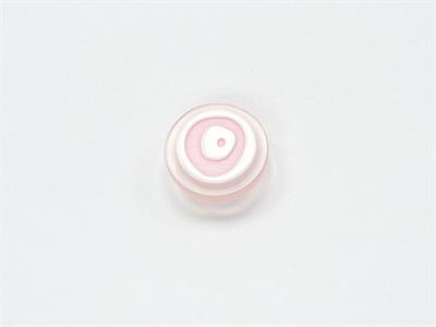 Sale Button Pink, White 15mm long