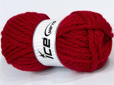 2x180gr. SALE PLAIN Yün, Akrilik Koyu Fuşya Seri Sonu, Kışlık, Düz iplikler, 100% Akrilik