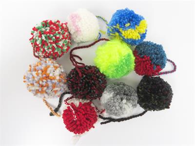 Sale PomPoms Mixed Lot 10 balls of PomPoms