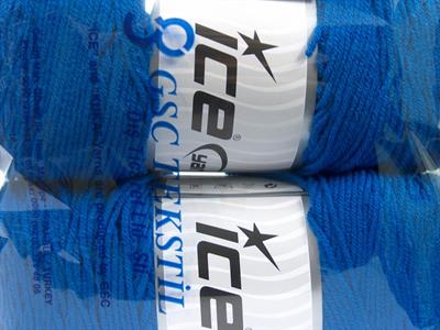 2x200gr. SAVER  Mavi Kışlık, Düz iplikler, Worsted, 100% Akrilik , Makina Yıkama