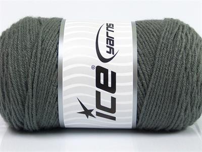 2x200gr. SAVER  Koyu Gri Kışlık, Düz iplikler, Worsted, 100% Akrilik , Makina Yıkama