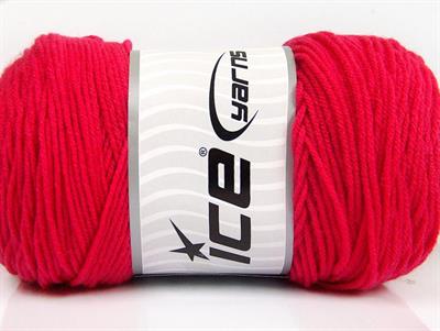 2x200gr. SAVER  Şeker pembe Kışlık, Düz iplikler, Worsted, 100% Akrilik , Makina Yıkama