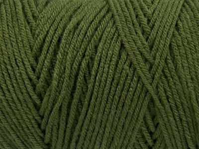 2x200gr. SAVER  Koyu yeşil Kışlık, Düz iplikler, Worsted, 100% Akrilik , Makina Yıkama