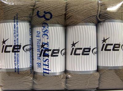 4x100gr. SAVER 100 Akrilik Açık Kamel Kışlık, Düz iplikler, Worsted, 100% Akrilik , Makina Yıkama