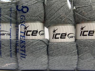 4x100gr. SAVER 100 Akrilik Gri Kışlık, Düz iplikler, Worsted, 100% Akrilik , Makina Yıkama