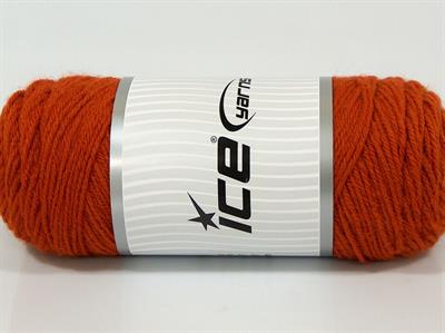 4x100gr. SAVER 100 Akrilik Koyu Turuncu Kışlık, Düz iplikler, Worsted, 100% Akrilik , Makina Yıkama