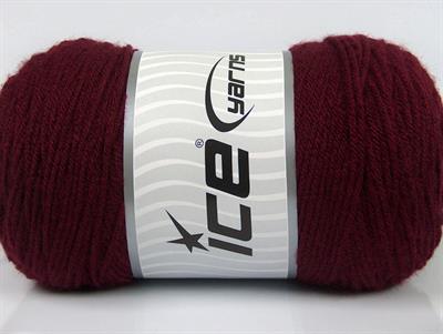 2x200gr. SAVER  Bordo Kışlık, Düz iplikler, Worsted, 100% Akrilik , Makina Yıkama