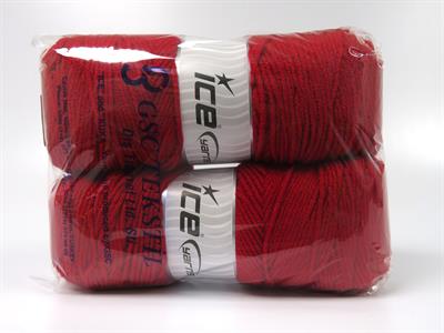 2x200gr. SAVER 200 Akrilik Kırmızı Kışlık, Düz iplikler, Worsted, 100% Akrilik , Akrilik, Makina Yıkama