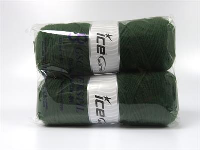 2x200gr. SAVER 200 Akrilik Koyu yeşil Kışlık, Düz iplikler, Worsted, 100% Akrilik , Akrilik, Makina Yıkama