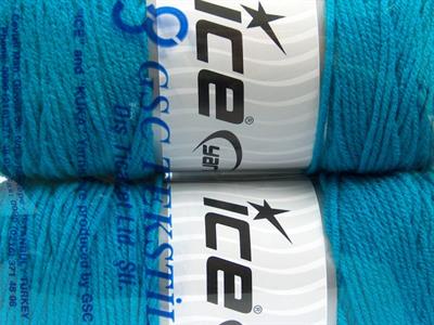 2x200gr. SAVER  Turkuaz Kışlık, Düz iplikler, Worsted, 100% Akrilik , Makina Yıkama
