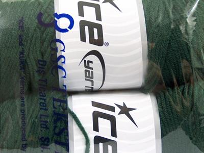 2x200gr. SAVER  Koyu yeşil Kışlık, Düz iplikler, Worsted, 100% Akrilik , Makina Yıkama
