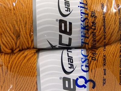 2x200gr. SAVER  Altın Kışlık, Düz iplikler, Worsted, 100% Akrilik , Makina Yıkama