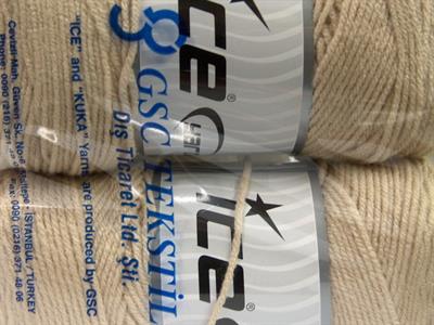 2x200gr. SAVER  Açık Bej Kışlık, Düz iplikler, Worsted, 100% Akrilik , Makina Yıkama