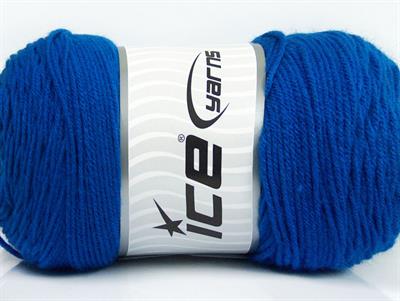 2x200gr. SAVER  Mavi Kışlık, Düz iplikler, Worsted, 100% Akrilik , Makina Yıkama