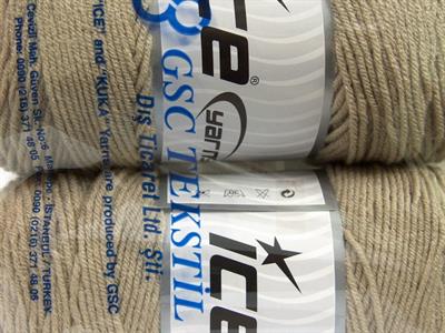 2x200gr. SAVER  Bej Kışlık, Düz iplikler, Worsted, 100% Akrilik , Makina Yıkama