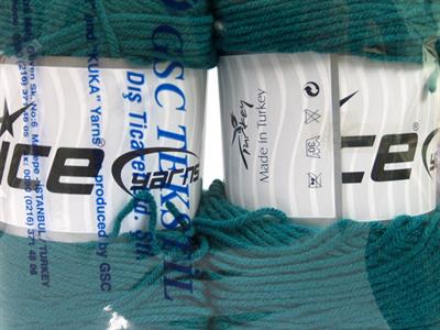 2x200gr. SAVER  Zümrüt Yeşil Kışlık, Düz iplikler, Worsted, 100% Akrilik , Makina Yıkama