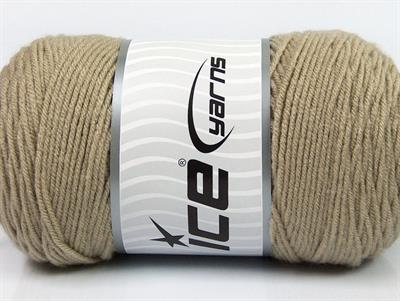 2x200gr. SAVER  Bej Kışlık, Düz iplikler, Worsted, 100% Akrilik , Makina Yıkama