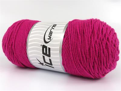 2x200gr. SAVER  Fuşya Kışlık, Düz iplikler, Worsted, 100% Akrilik , Makina Yıkama