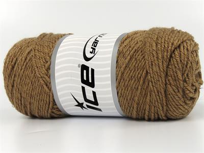 Lot of 4 x 100gr Skeins Ice Yarns SAVER GLITZ Hand Knitting Yarn Camel