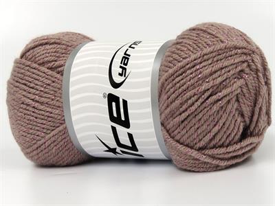 Lot of 4 x 100gr Skeins Ice Yarns SAVER GLITZ Hand Knitting Yarn Light Maroon