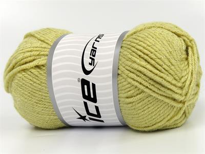 Lot of 4 x 100gr Skeins Ice Yarns SAVER GLITZ Hand Knitting Yarn Light Yellow