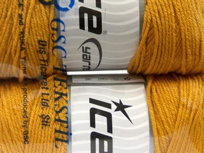 2x200gr. SAVER  Altın Kışlık, Düz iplikler, Worsted, 100% Akrilik , Makina Yıkama