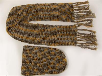 Scarf - Hat Set Camel, Gold