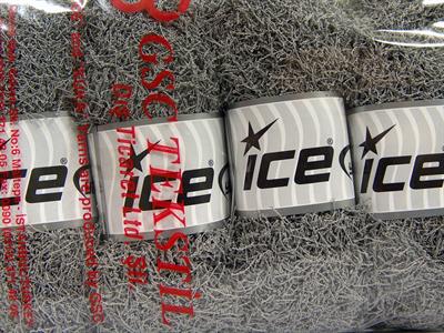 4x100gr. SCRUBBER TWIST  Açık Gri Yumoş, Sakallı, Kışlık, Worsted