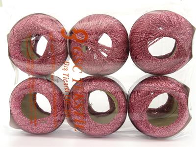 6x25gr. SHIMMER Metalik Simli Pembe Metalik Simli, Kışlık, Çok İnce