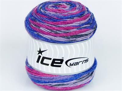Lot of 3 x 100gr Skeins Ice Yarns SILK BAMBOO SOCK (10% Silk 35% Superwash Wool) Yarn Lilac Shades Fuchsia Black