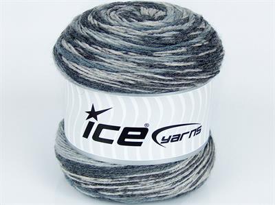 Lot of 3 x 100gr Skeins Ice Yarns SILK BAMBOO SOCK (10% Silk 35% Superwash Wool) Yarn Grey Shades