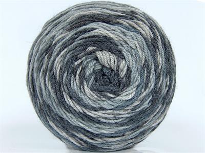 Lot of 3 x 100gr Skeins Ice Yarns SILK BAMBOO SOCK (10% Silk 35% Superwash Wool) Yarn Grey Shades