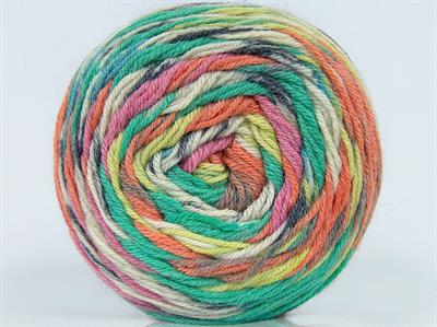 Lot of 3 x 100gr Skeins Ice Yarns SILK BAMBOO SOCK (10% Silk 35% Superwash Wool) Yarn Rainbow