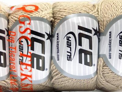 4x50gr. SILK COTTON Ipek, Pamuk Bej, Açık Kamel Lüks, İpek, Yazlık İplikler, Pamuk