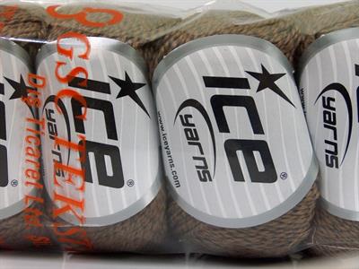 4x50gr. SILK COTTON Ipek, Pamuk Kahverengi Lüks, İpek, Yazlık İplikler, Pamuk