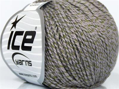 4x50gr. SILK COTTON Ipek, Pamuk Yeşil, Gri Lüks, İpek, Yazlık İplikler, Pamuk