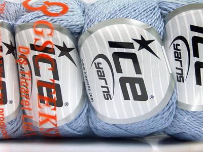 4x50gr. SILK COTTON Ipek, Pamuk Açık Lila Lüks, İpek, Yazlık İplikler, Pamuk