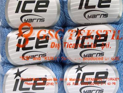 6x25gr. SILK MERINO Ipek, Merino Yün Mavi Lüks, Merinos, İpek, Kışlık, Çok İnce