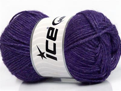 Lot of 4 Skeins Ice Yarns SILK MERINO DK (35% Silk 65% Merino Wool) Yarn Purple