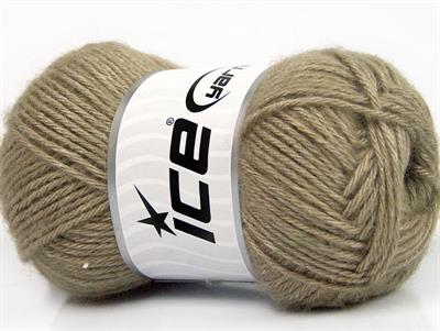 Lot of 4 Skeins Ice Yarns SILK MERINO DK (35% Silk 65% Merino Wool) Yarn Khaki